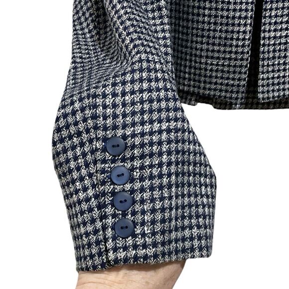 Hand Sewn Vintage Skirt Set Houndstooth Vogue Paris Original Size 8/10 - Picture 13 of 16